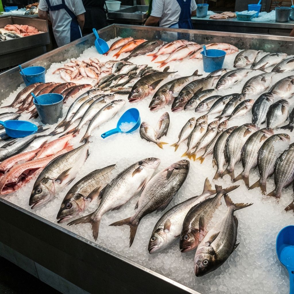 Fresh fish selection